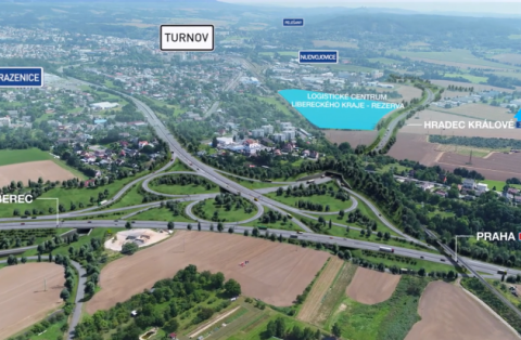 I35 E11 křižovatka Ohrazenice